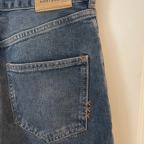 Scotch and Soda The Tide Workwear Balloon Jeans 25 Barrel Leg Dark Wash Baggy - Picture 10 of 13